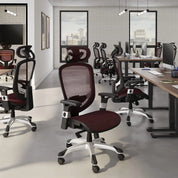 Ergonomic Adjustable Office Chair with Breathable Mesh & Lumbar Support