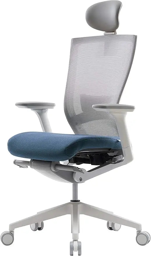 Ergonomic Office Chair with Adjustable Headrest, Lumbar Support, and 3D Armrest