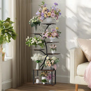 Heavy Duty Display Rack Plant Stand Corner Flower Holder for Living Room, Patio