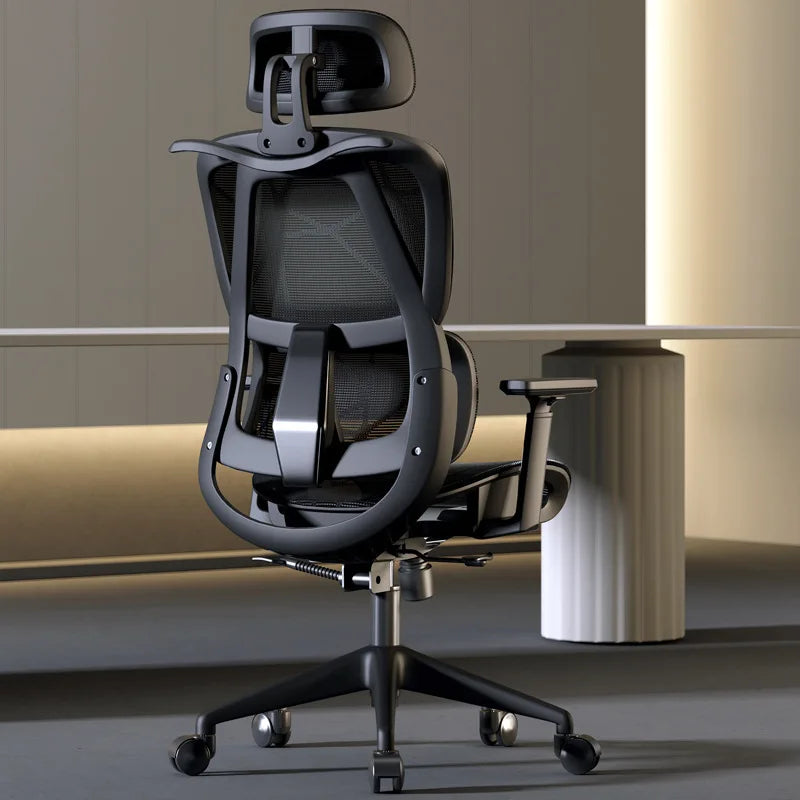 Ergonomic comfortable sedentary office chair with lumbar support