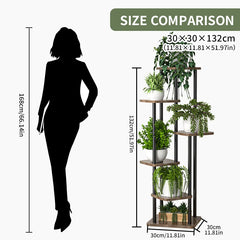 Plant Stand and Flower Stand Storage Shelf 4/5/6 Tier Flower Shelf Planter Rack Storage Organizer Display Indoor Garden Balcony
