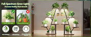 SmartSpace™ 5-Tier Corner Plant Stand with Grow Lights (2-Pack) – Indoor Vertical Plant Shelf
