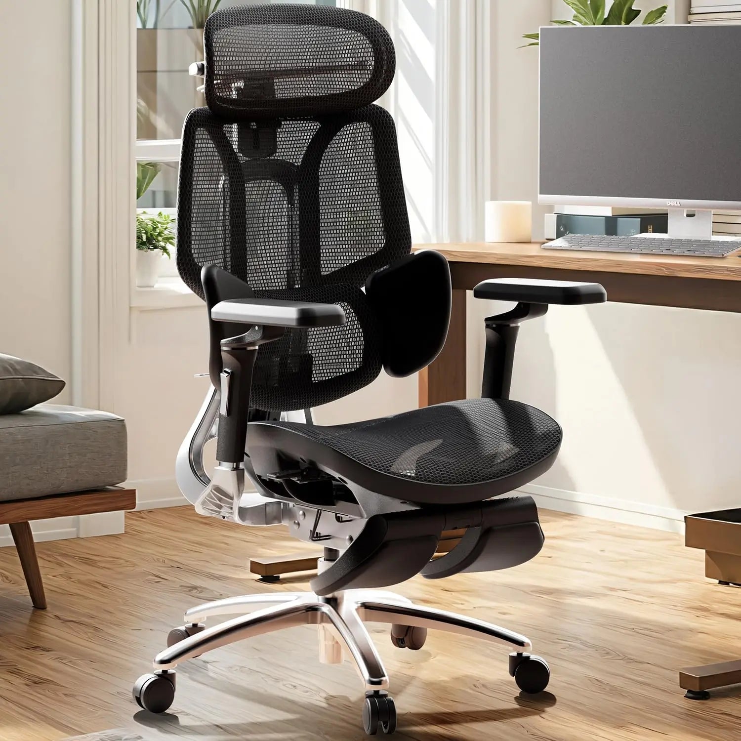 Big and Tall Ergonomic Office Chair with 3-Zone Dynamic Lumbar Support