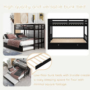 Twin Over Twin/King Extendable Bunk Beds