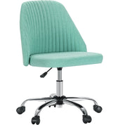 Armless Small Swivel Desk Office Chair with Backrest