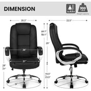 Ergonomic High Back Office Chair with Cushion Lumbar Support