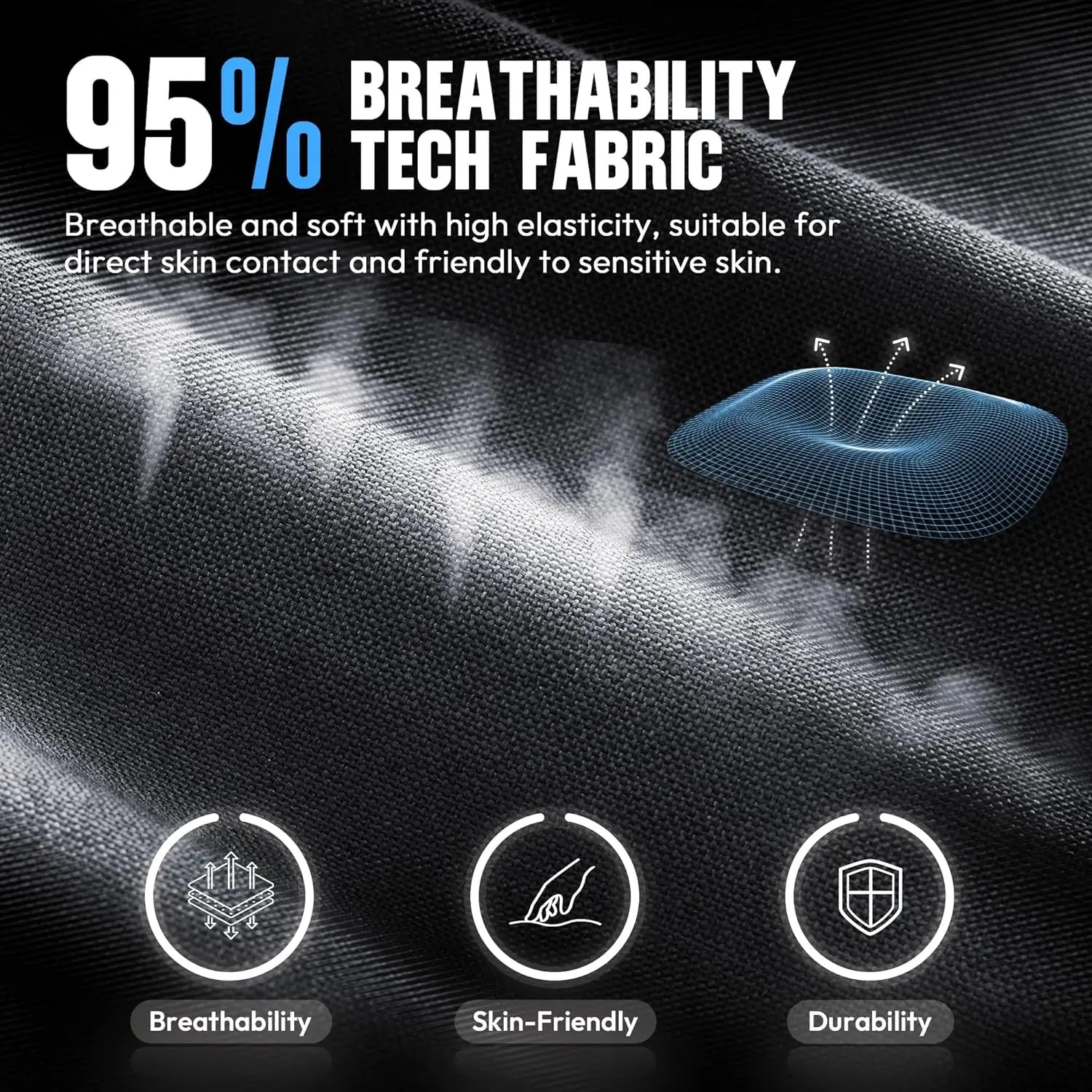 Dowinx Gaming Chair Fabric with Pocket Spring Cushion, High Back Ergonomic Computer Chair with Footrest for Adults