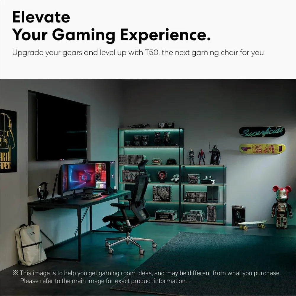 Ergonomic Office Chair with Adjustable Headrest, Lumbar Support, and 3D Armrest