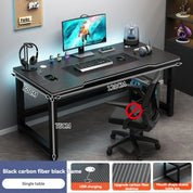 Computer desk, minimalist home gaming desk, small-sized carbon fiber patterned office desk, student study desk, bedroom desk