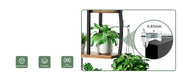 Half Moon Indoor Plant Stand with Grow Lights