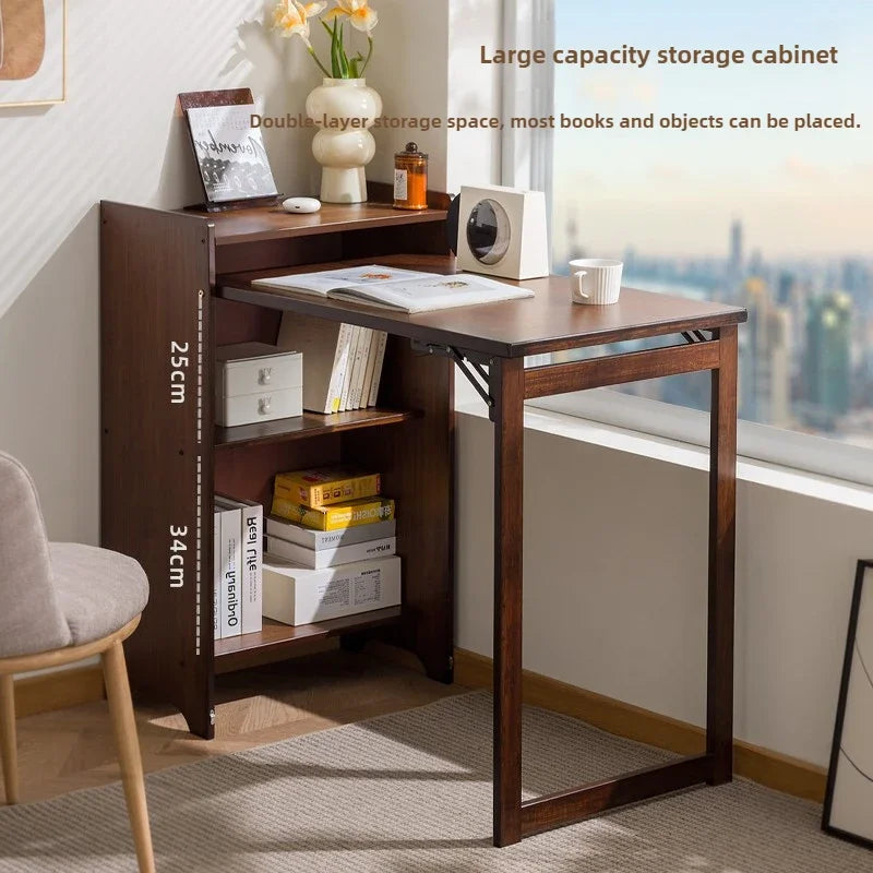 Home Bamboo Folding Desk Small Apartment Bedroom Computer Desk Student Children Study Desk Study Office Furniture