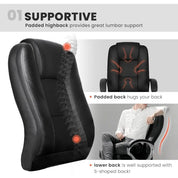 Ergonomic High Back Office Chair with Cushion Lumbar Support