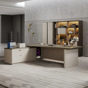 Luxury Gamer Computer Desk Accessories Office Table With Chair for Adults Modern Executive Storage Hutch Cabinent a Study Heigh