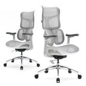 Office Chair with Dual Lumbar Support 5-Level Adjustable Backrest