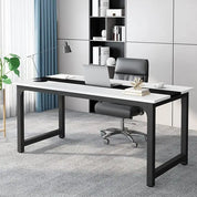70.8”Executive Desk, Large Office Computer Desk with Thicken Frame, Modern Simple Workstation Business Furniture for Home Offic