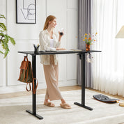 SmartHealth™ Ergonomic Electric Standing Desk – Height Adjustable Computer Desk for Home Office & Gaming