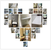 Solid wood wall folding table wall hanging computer table desk small apartment wall hanging dining table bedroom against the