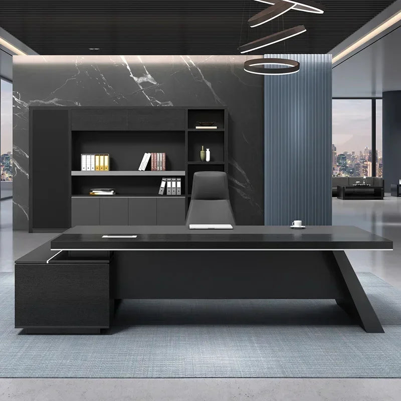 L Shaped Executive Office Desk Luxurious and Durable