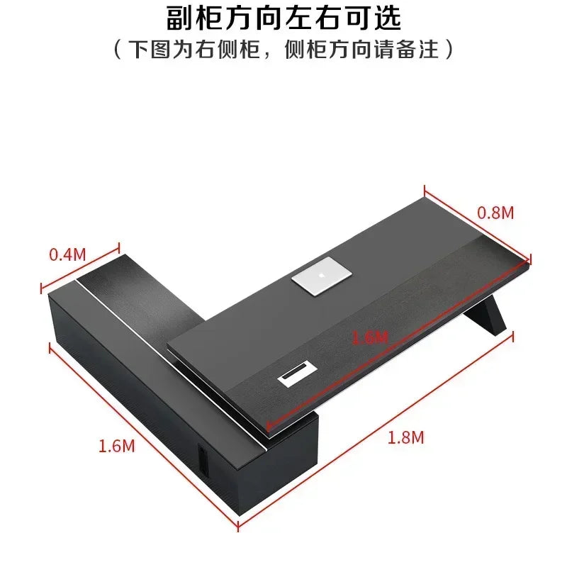 L Shaped Executive Office Desk Luxurious and Durable