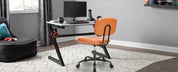 Armless Office Desk Chair with Back Lumbar Support