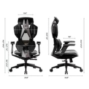 Ergonomic Gaming Chair Reclining Gamer Chair with Adjustable Lumbar Support & 4D Armrests High Back Gaming Chairs for Adults