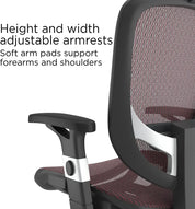 Ergonomic Adjustable Office Chair with Breathable Mesh & Lumbar Support