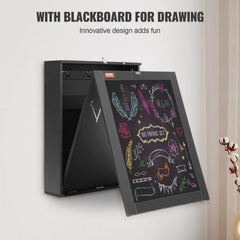Space Saving Wall Mounted Folding Computer Desk with Storage