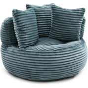 Bean Bag Chair, Giant Bean Bag Chairs for Adults, Kids, Oversized Corduroy Bean Bag Couch with Pillows, Comfy Stuffed Beanbag