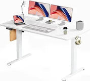 Standing Desk, Adjustable Height Electric Sit Stand Up Down Computer Table, 55x24 Inch Ergonomic Rising Modern Lift Motorized Ga