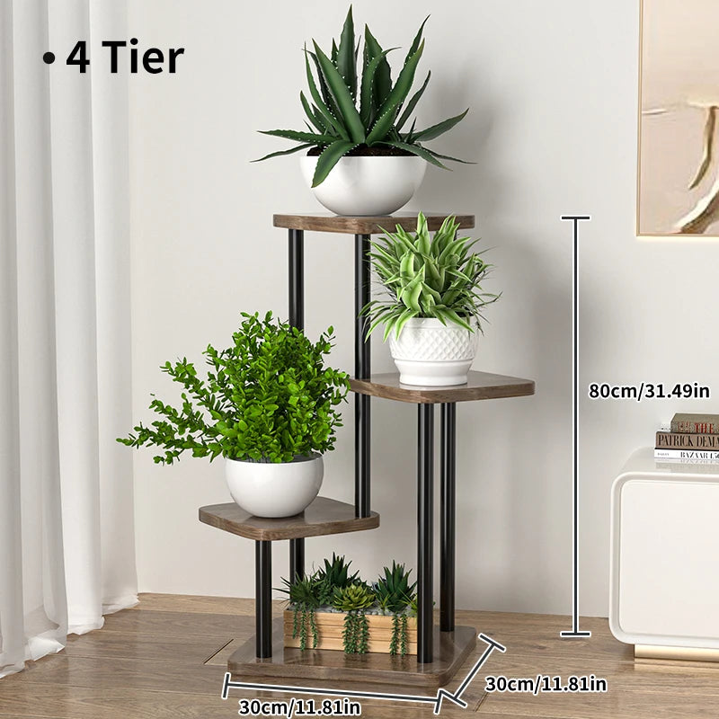 Plant Stand and Flower Stand Storage Shelf 4/5/6 Tier Flower Shelf Planter Rack Storage Organizer Display Indoor Garden Balcony