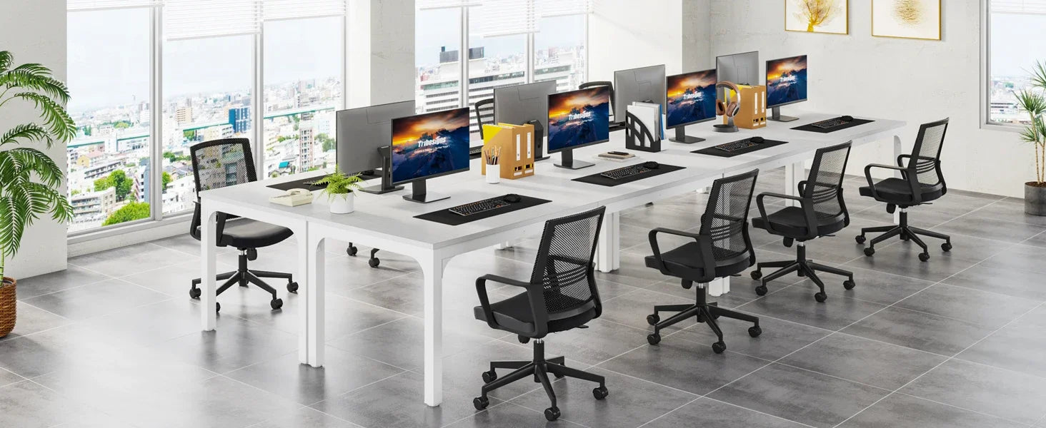 Tribesigns 78.7 Inches Extra Long Computer Desk 2 Person Desk, Double Long Desk, Workstaion for Home Office