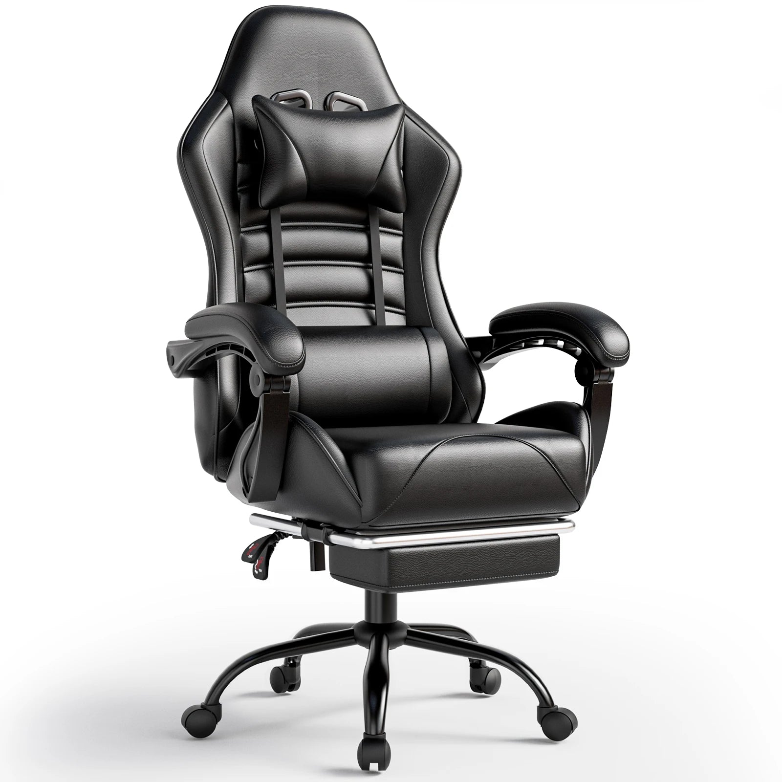 Ergonomic Racing Style Gaming Chair with Footrest