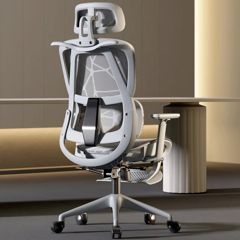 Ergonomic comfortable sedentary office chair with lumbar support