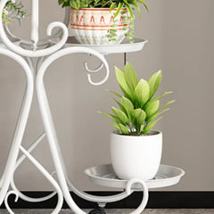 Balcony Flower Stand Storage Rack Modern Flower Stand Flower Multi-Layer Metal Shelves Plant Rack Plant Pot Stand Decor Garden