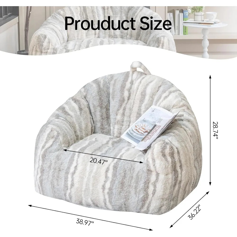 Bean Bag Chair, 3ft Bean Bag Couch for Adults, Large Arm Chair with Memory Foam, Machine Washable Comfy Sofa Chair for Gaming Re