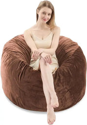 5FT Large Bean Bag，Bean Bag Chair with Filler Included，Memory Foam Bean Bag，Puff Chair，Living Room Furniture, Suitable