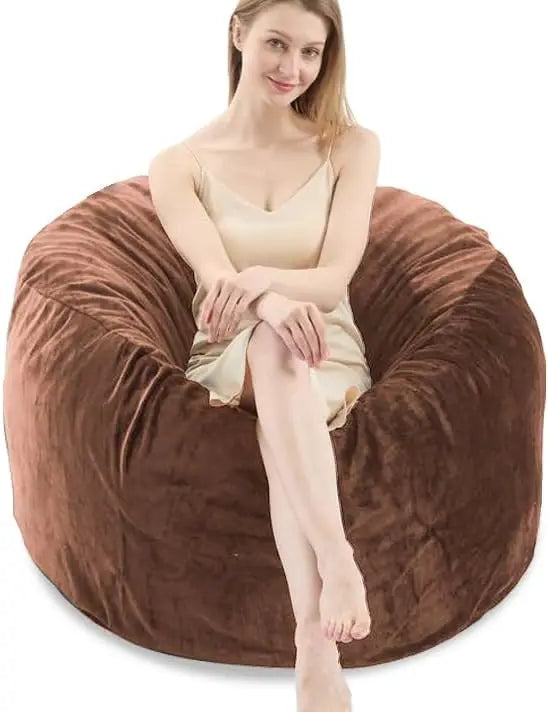 5FT Large Bean Bag，Bean Bag Chair with Filler Included，Memory Foam Bean Bag，Puff Chair，Living Room Furniture, Suitable