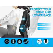 Ergonomic Mesh Office Chair w/ Lumbar Support, and Headrests