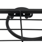 Modern Nordic Style Iron Square Plant Stand, 6-Tier Black Baking Lacquer Shelf, Holder for Plants Decor, Max Load 10kg per Tier