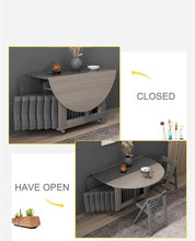 Fashion folding dining table furniture yemek masasi multifunctional round  dining table with 4 chairs