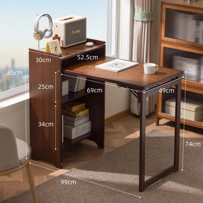 Home Bamboo Folding Desk Small Apartment Bedroom Computer Desk Student Children Study Desk Study Office Furniture