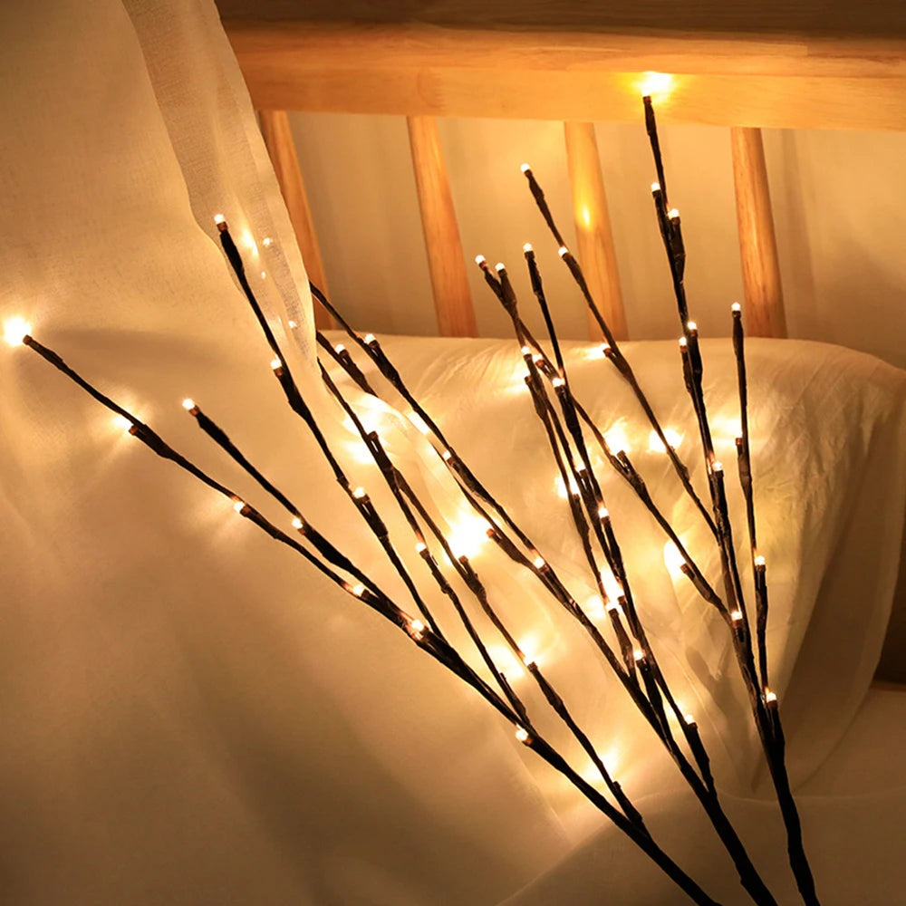 LED Willow Branch Lights - Decorate with Natural Glow