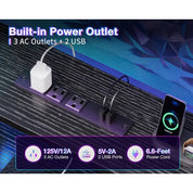 SpaceSmart Modern L-Shaped Computer Desk – Metal Frame Rectangular Corner Workstation for Home Office & Gaming