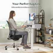 SmartHealth™ Electric Standing Desk with 2 Drawers – Adjustable Height Computer Desk with Storage