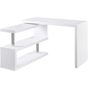 L Shaped Rotating Corner Computer Desk