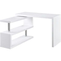 L Shaped Rotating Corner Computer Desk