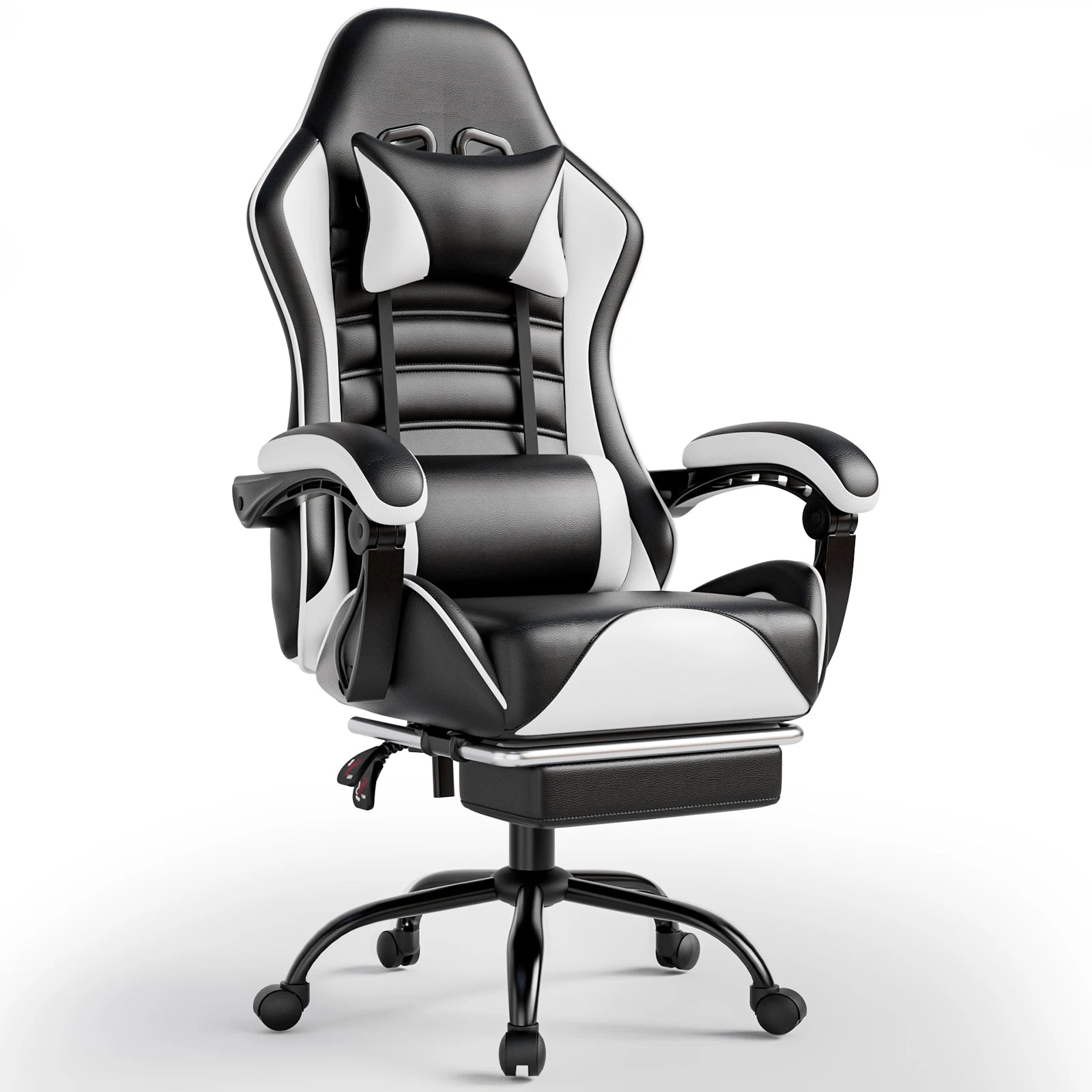Ergonomic Racing Style Gaming Chair with Footrest