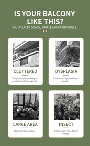 Home Garden Flower Pot Organizer