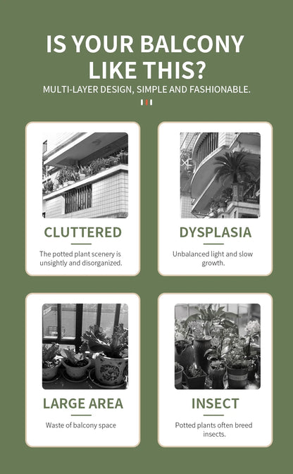 Home Garden Flower Pot Organizer