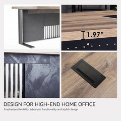 63in Modern Executive Office Computer Desk